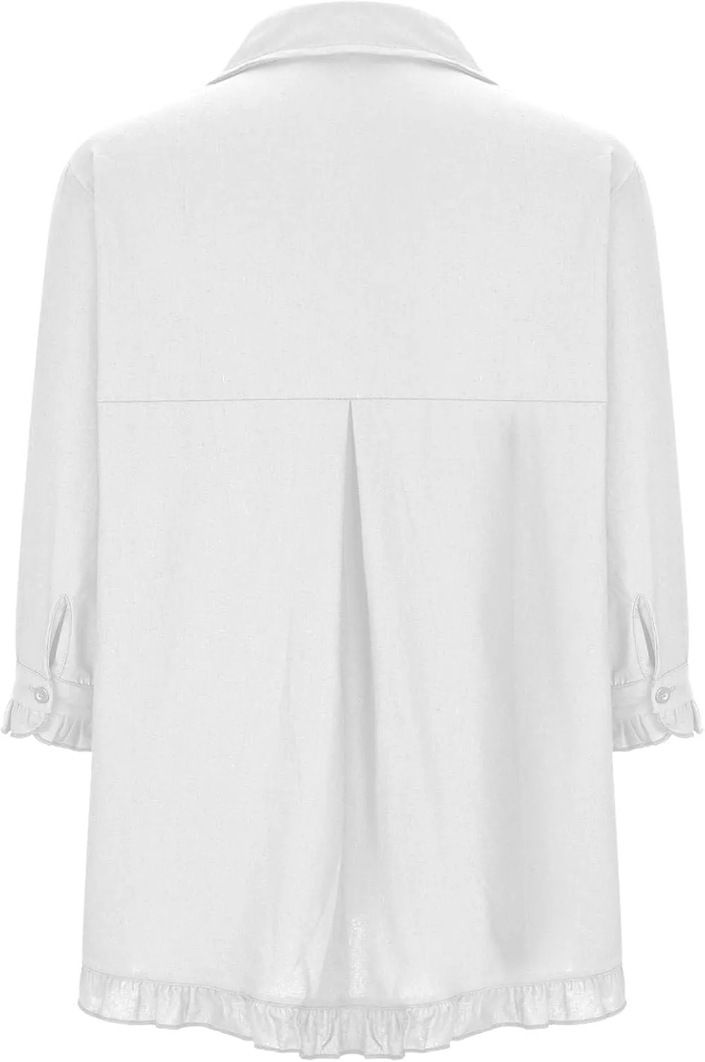 Linen Button Down Shirt Women Short Sleeve Collared Blouse Fashion Solid Color Loose Shirts Dressy Casual