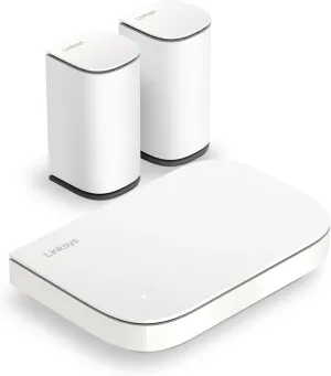 Linksys Multi-gig Micro Mesh WiFi 6 System | Connect 100  Devices | Up to 5,000 Sq Ft | Speeds of up to 3.0 Gbps | 3Pk | No App Required | 2024 Release
