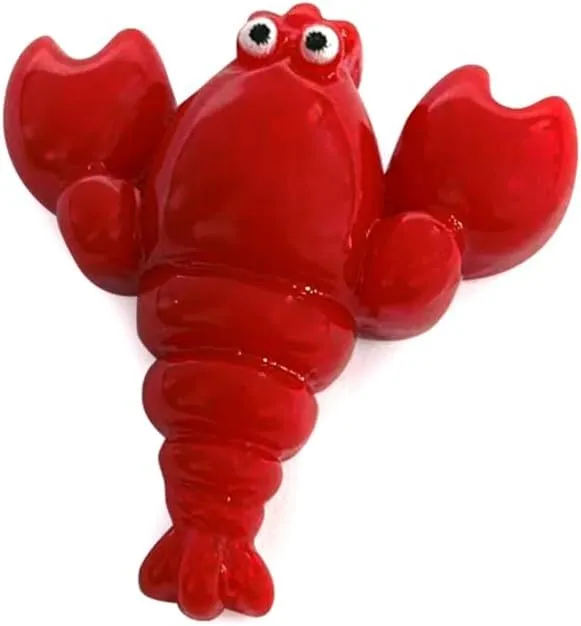 LiQunSweet 50 pcs Red Lobster Theme Resin Cabochons Lovely Animal Sea Ocean Flataback Charms for DIY Jewelry Embellishment Craft Phone Bag Shoes