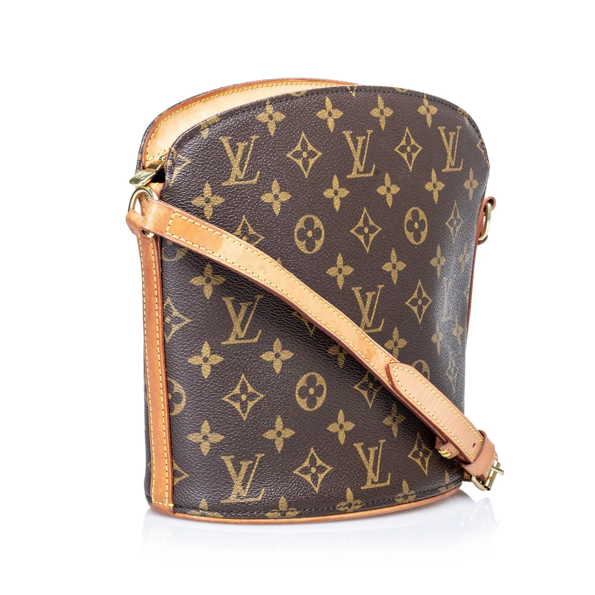 Louis Vuitton Monogram Canvas Drouot Shoulder Bag (SHG-28322)