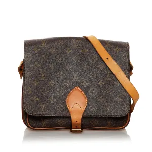 Louis Vuitton Monogram Cartouchiere MM (SHG-30679)