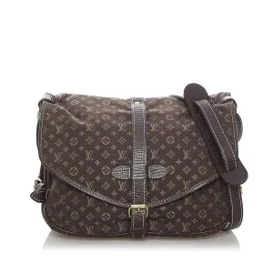 Louis Vuitton Monogram Mini Lin Saumur (SHG-30285)