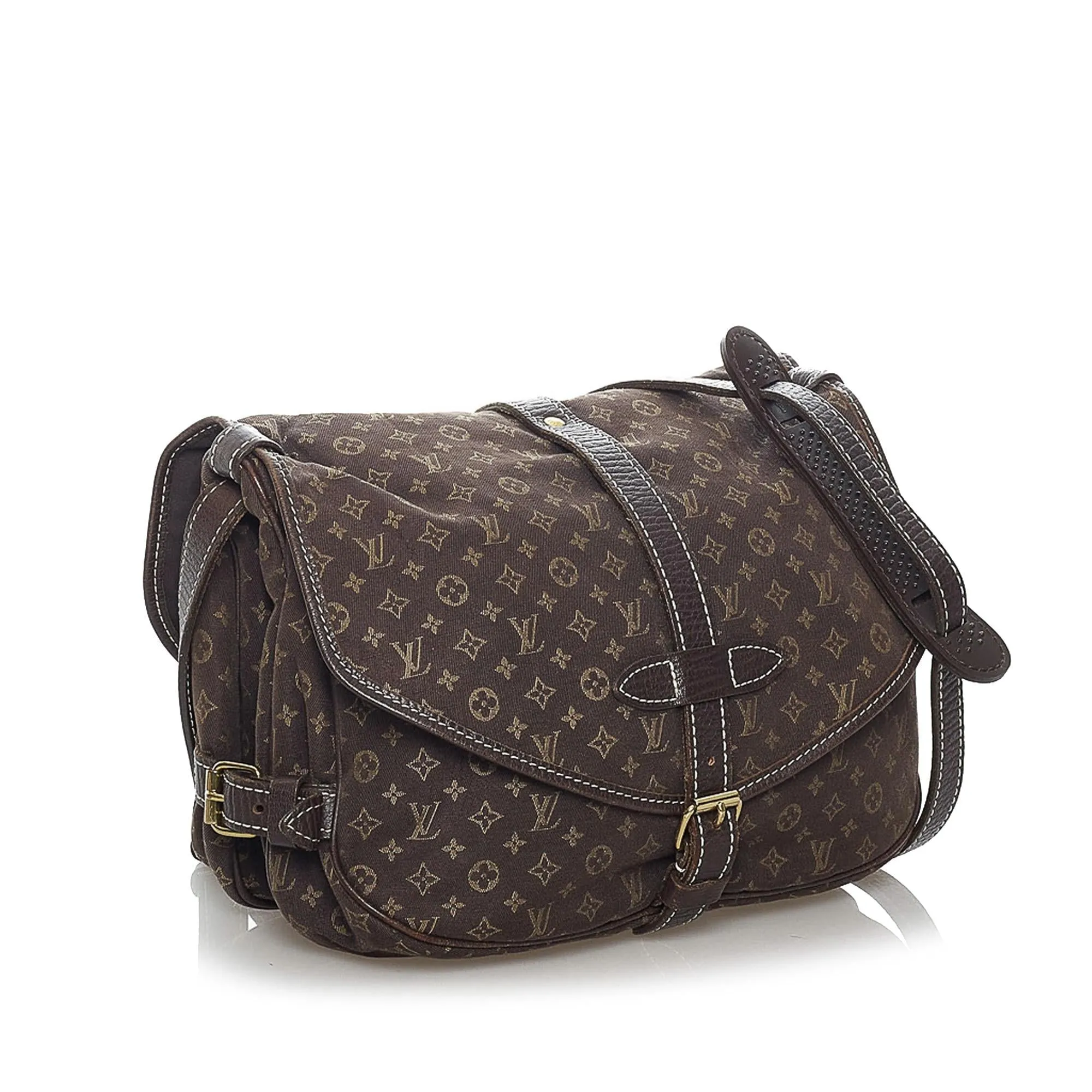 Louis Vuitton Monogram Mini Lin Saumur (SHG-30285)