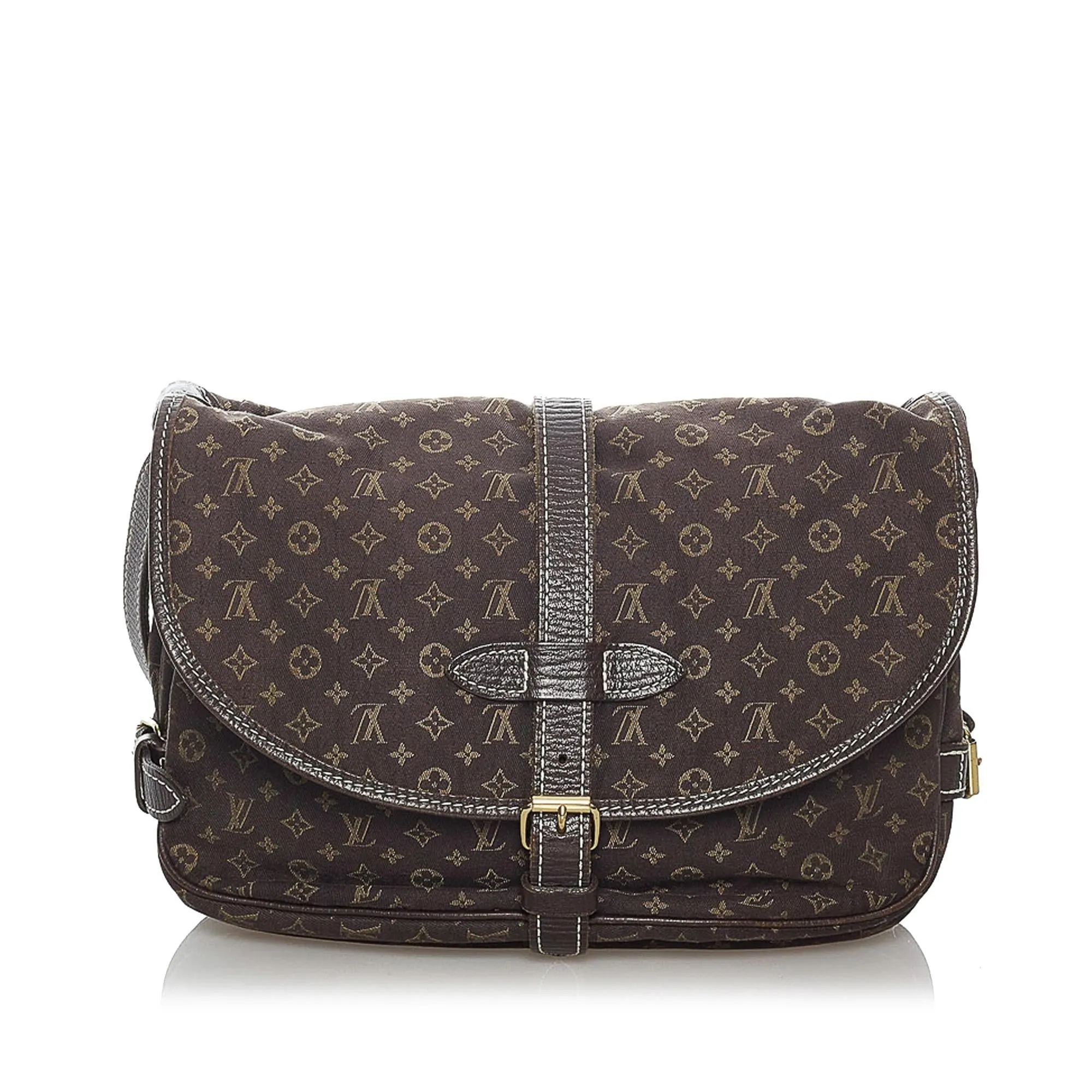 Louis Vuitton Monogram Mini Lin Saumur (SHG-30285)