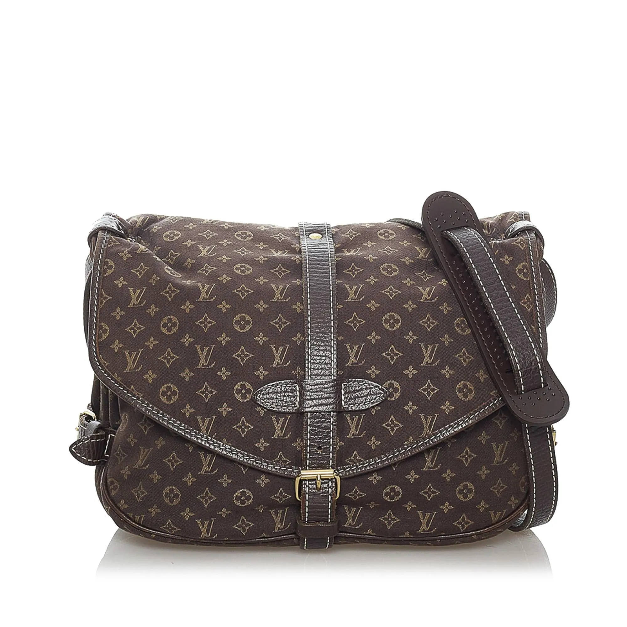 Louis Vuitton Monogram Mini Lin Saumur (SHG-30285)