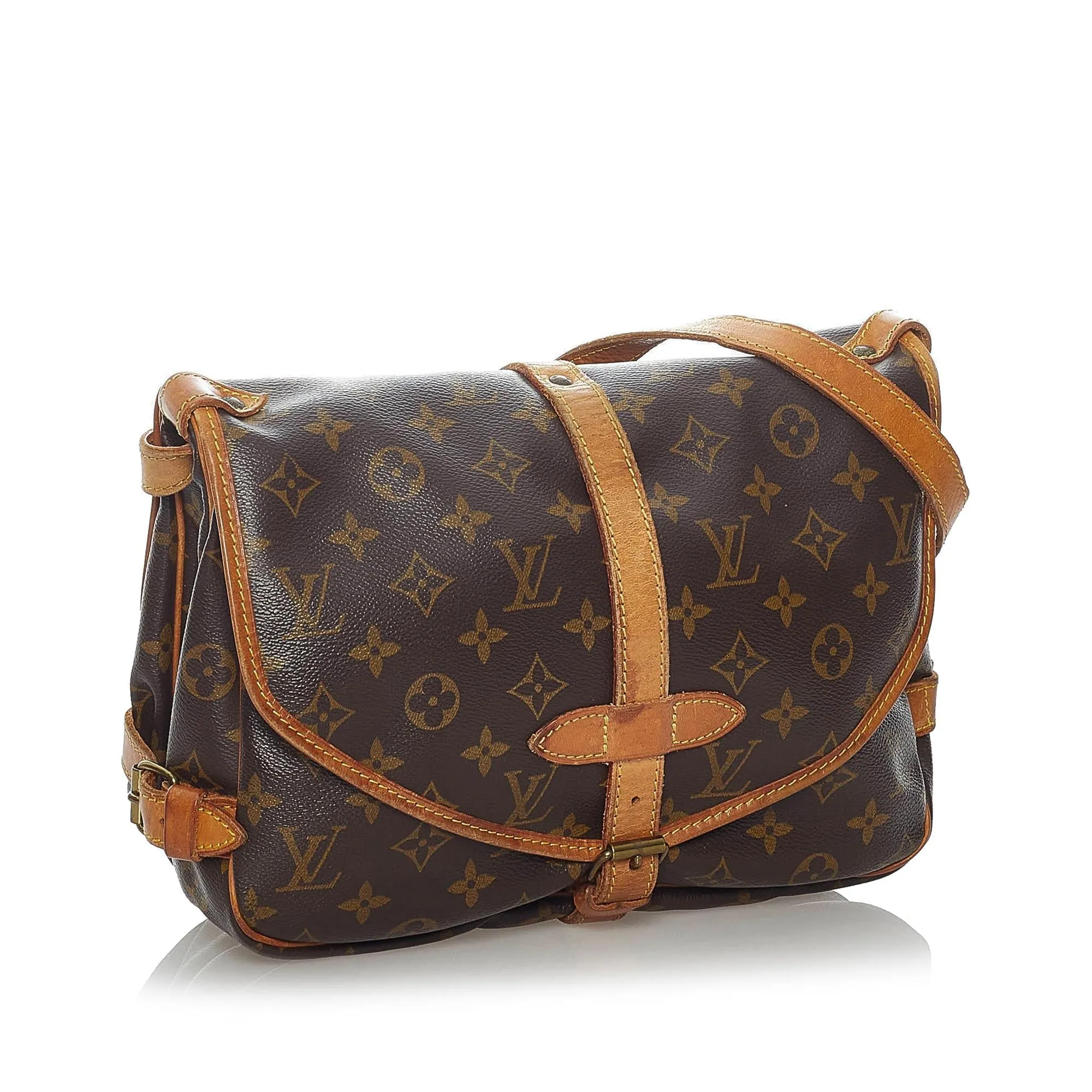 Louis Vuitton Monogram Saumur 30 (SHG-30655)