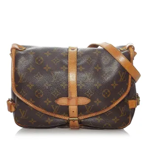 Louis Vuitton Monogram Saumur 30 (SHG-30655)