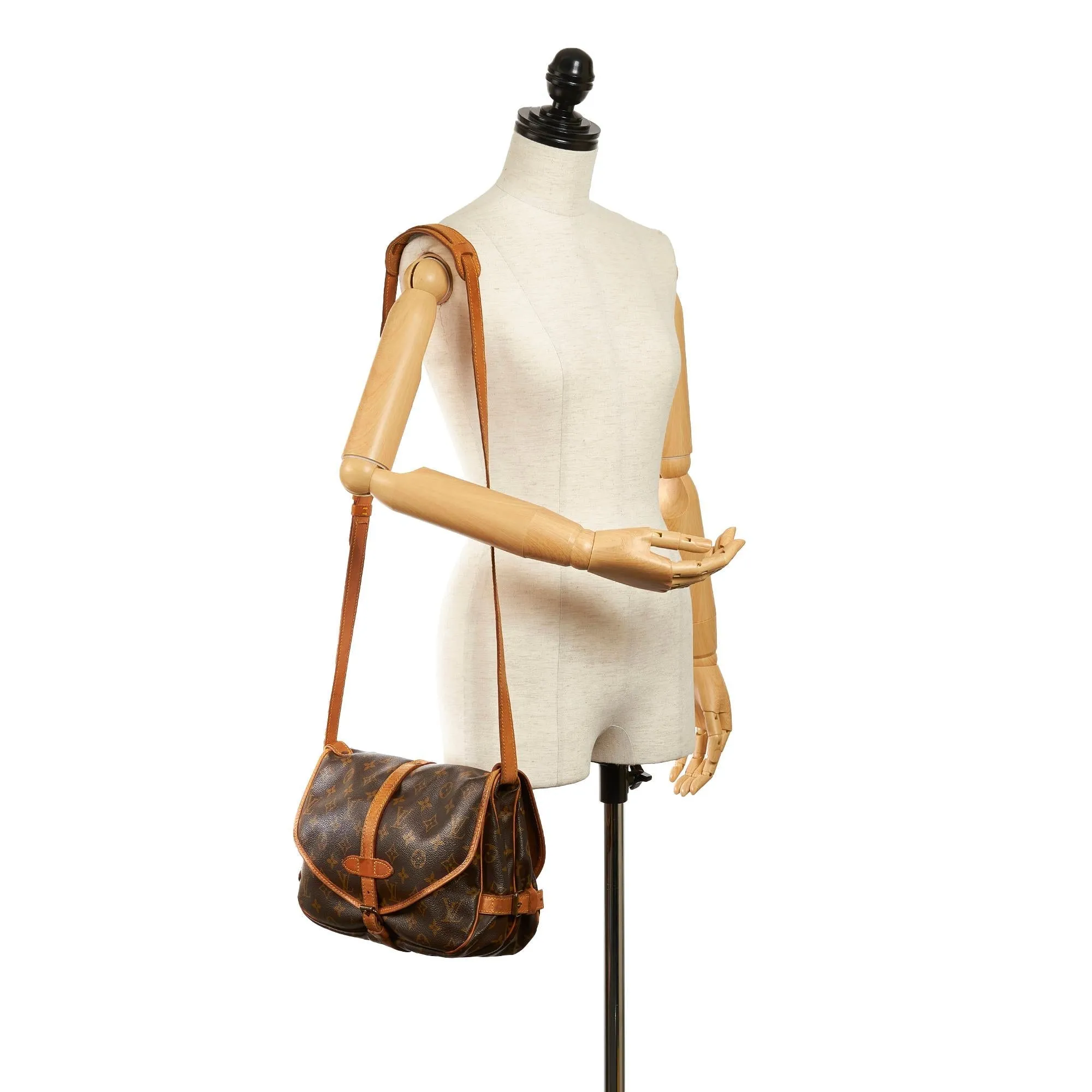 Louis Vuitton Monogram Saumur 30 (SHG-30655)