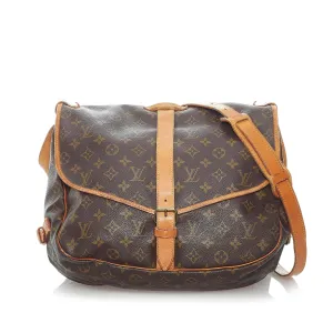 Louis Vuitton Monogram Saumur 35 (SHG-31134)