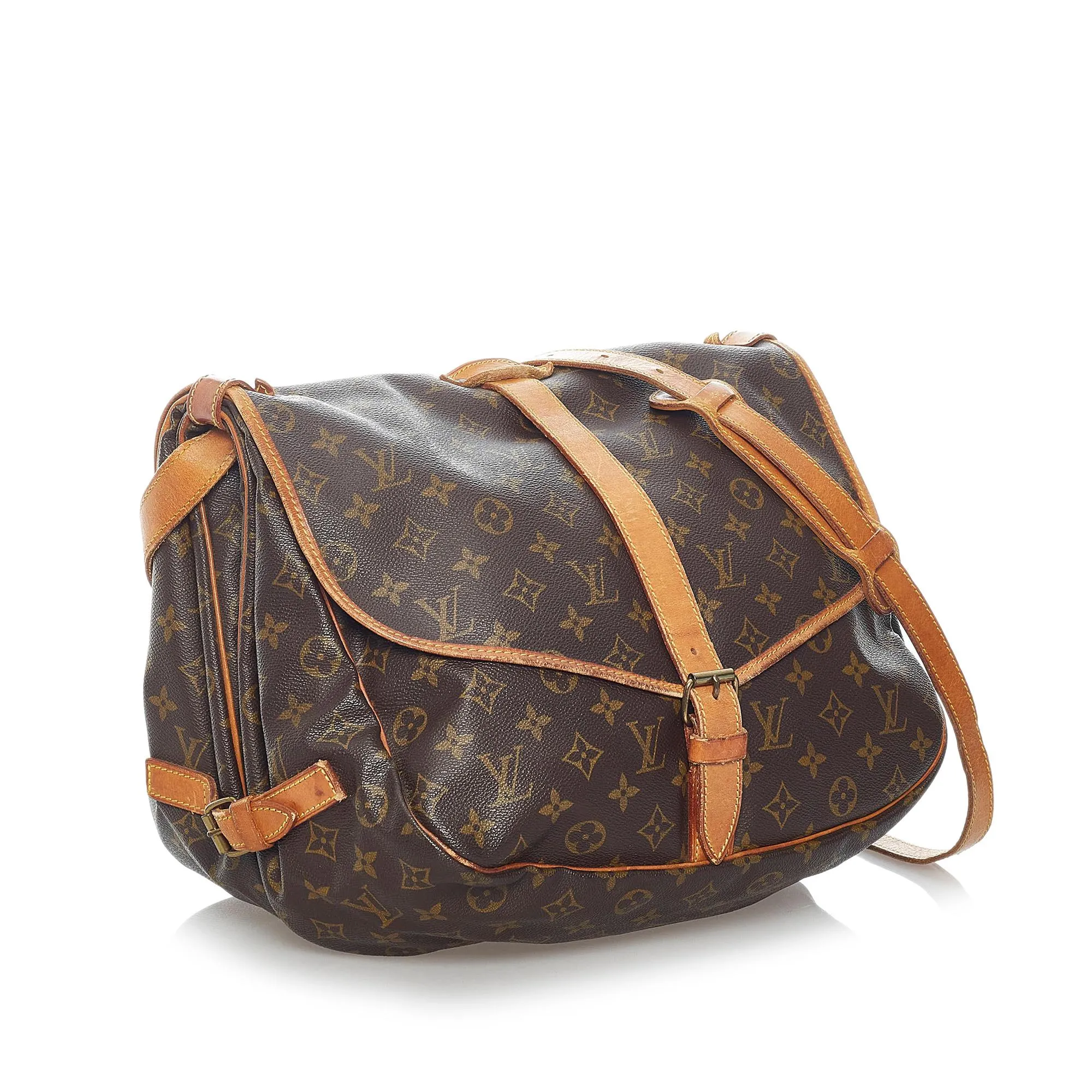 Louis Vuitton Monogram Saumur 35 (SHG-31134)