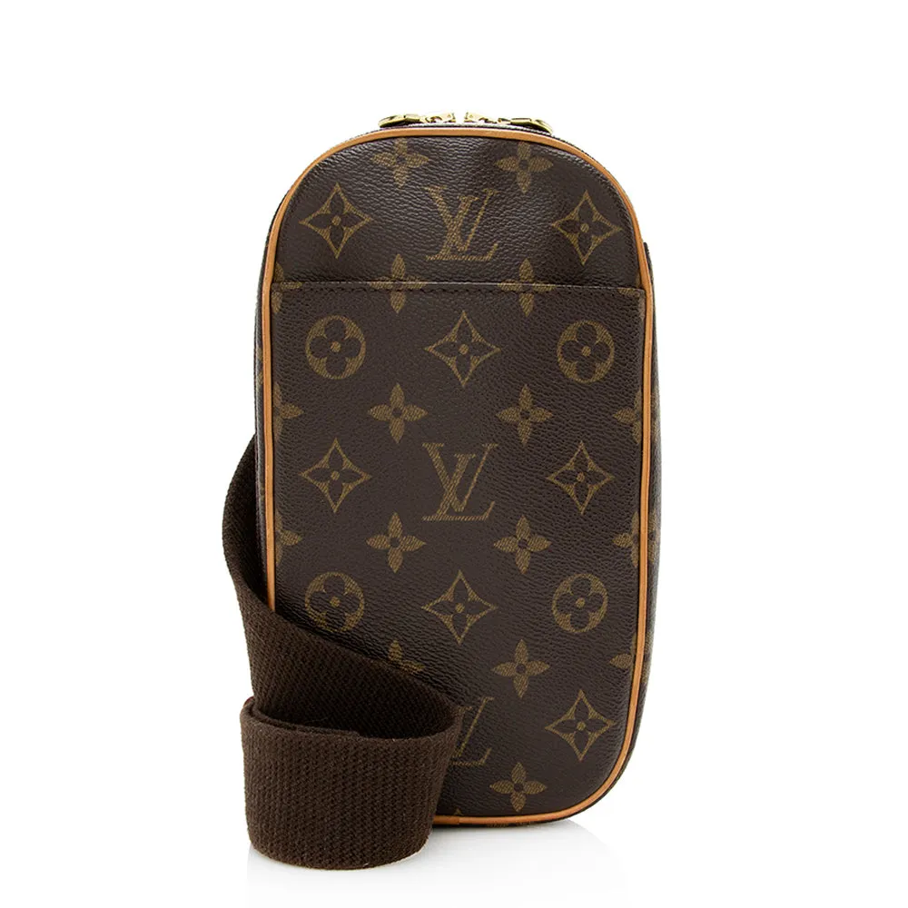 Louis Vuitton Vintage Monogram Canvas Pochette Gange Sling Bag (SHF-20873)
