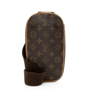 Louis Vuitton Vintage Monogram Canvas Pochette Gange Sling Bag (SHF-20873)