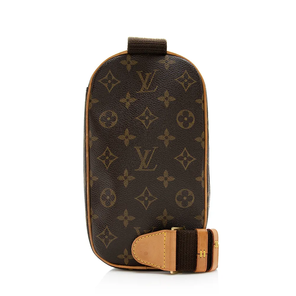 Louis Vuitton Vintage Monogram Canvas Pochette Gange Sling Bag (SHF-20873)