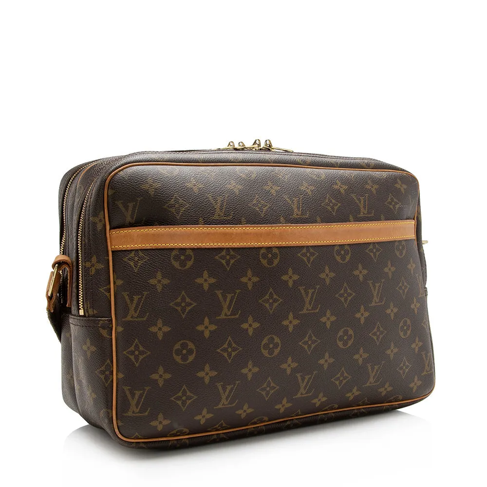 Louis Vuitton Vintage Monogram Canvas Reporter GM Messenger Bag (SHF-16343)
