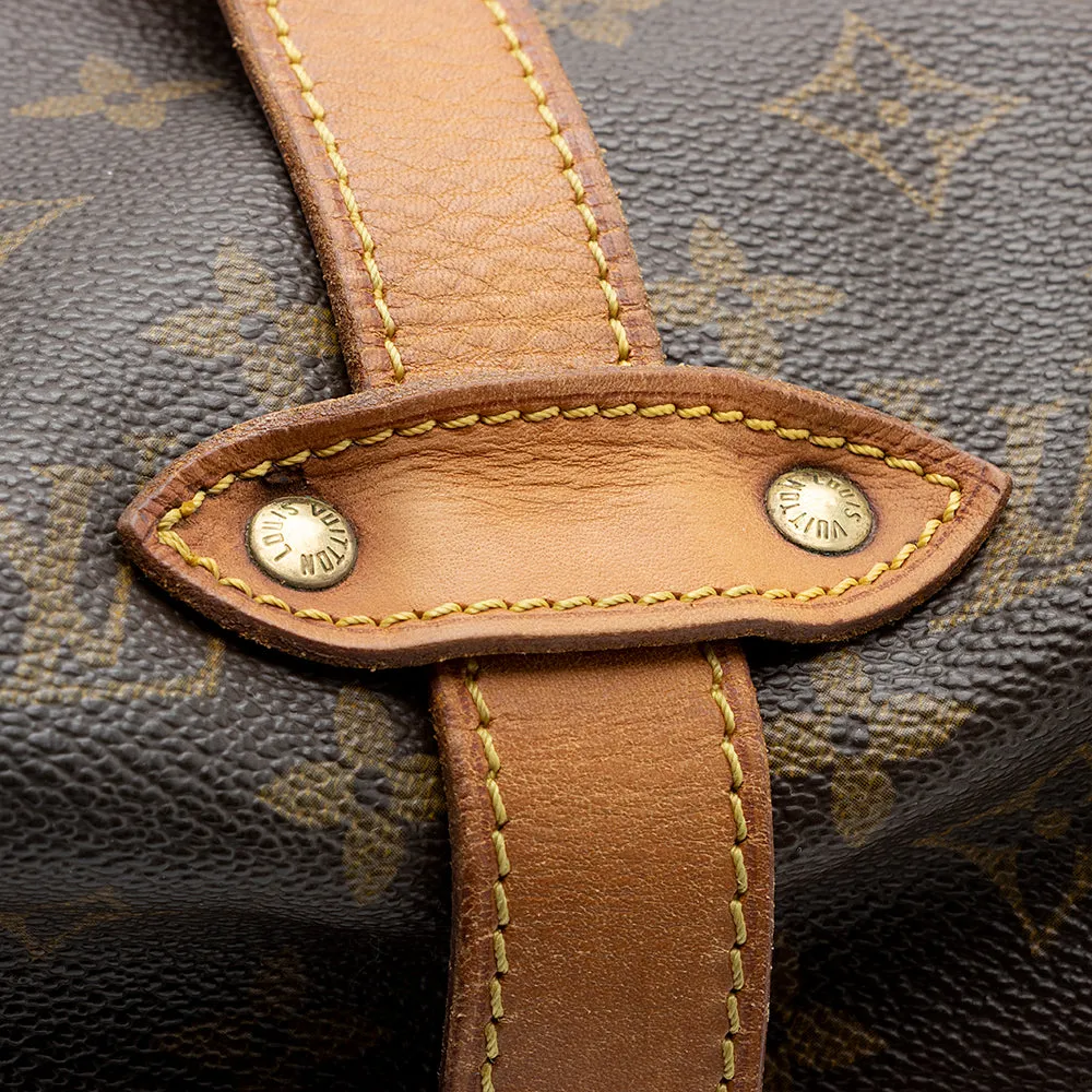 Louis Vuitton Vintage Monogram Canvas Saumur 35 Messenger Bag (SHF-19530)
