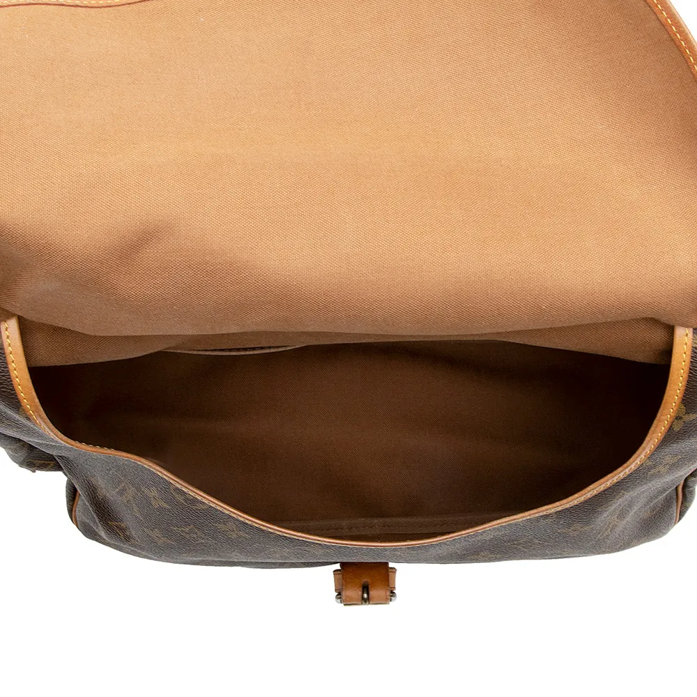 Louis Vuitton Vintage Monogram Canvas Saumur 35 Messenger Bag (SHF-19530)