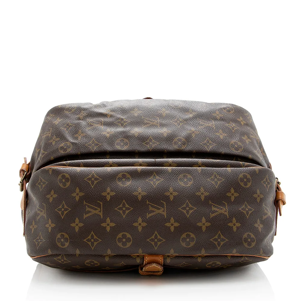 Louis Vuitton Vintage Monogram Canvas Saumur 35 Messenger Bag (SHF-19530)