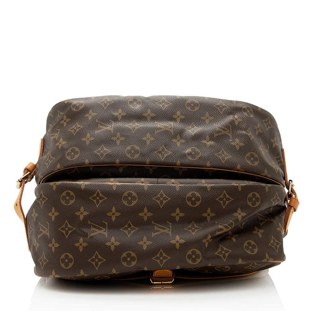 Louis Vuitton Vintage Monogram Canvas Saumur 35 Messenger Bag (SHF-20845)