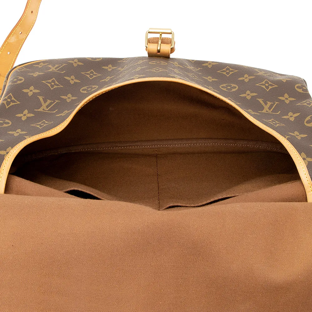 Louis Vuitton Vintage Monogram Canvas Saumur 35 Messenger Bag (SHF-20845)