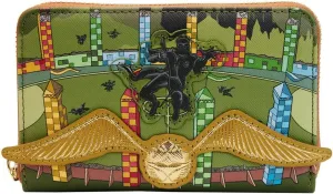 Loungefly Harry Potter Golden Snitch Zip Around Wallet