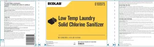 Low Temp Laundry Solid Chlorine Sanitizer