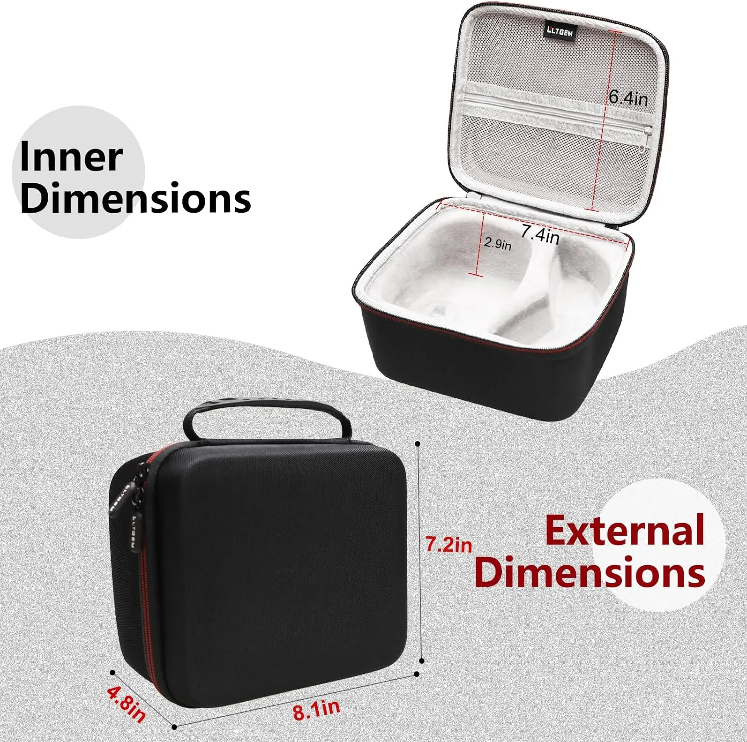 LTGEM Case for Peltor Sport Tactical 100 & 300 & 500 Electronic Hearing Protector - Hard Storage Protective Carrying Bag
