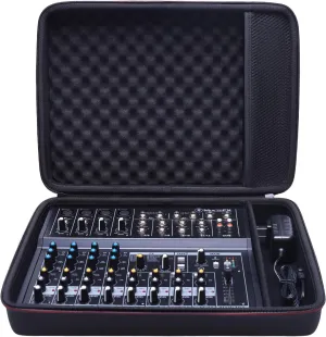 LTGEM Hard Case for Mackie Mix12FX 12-Channel Compact Mixer, Travel Protective Carrying Storage Bag