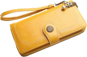 Luxury Women's Phone Bag Pu Leather Wallet Large Capacity Pouch Handbag Present for Girlfriend Wife