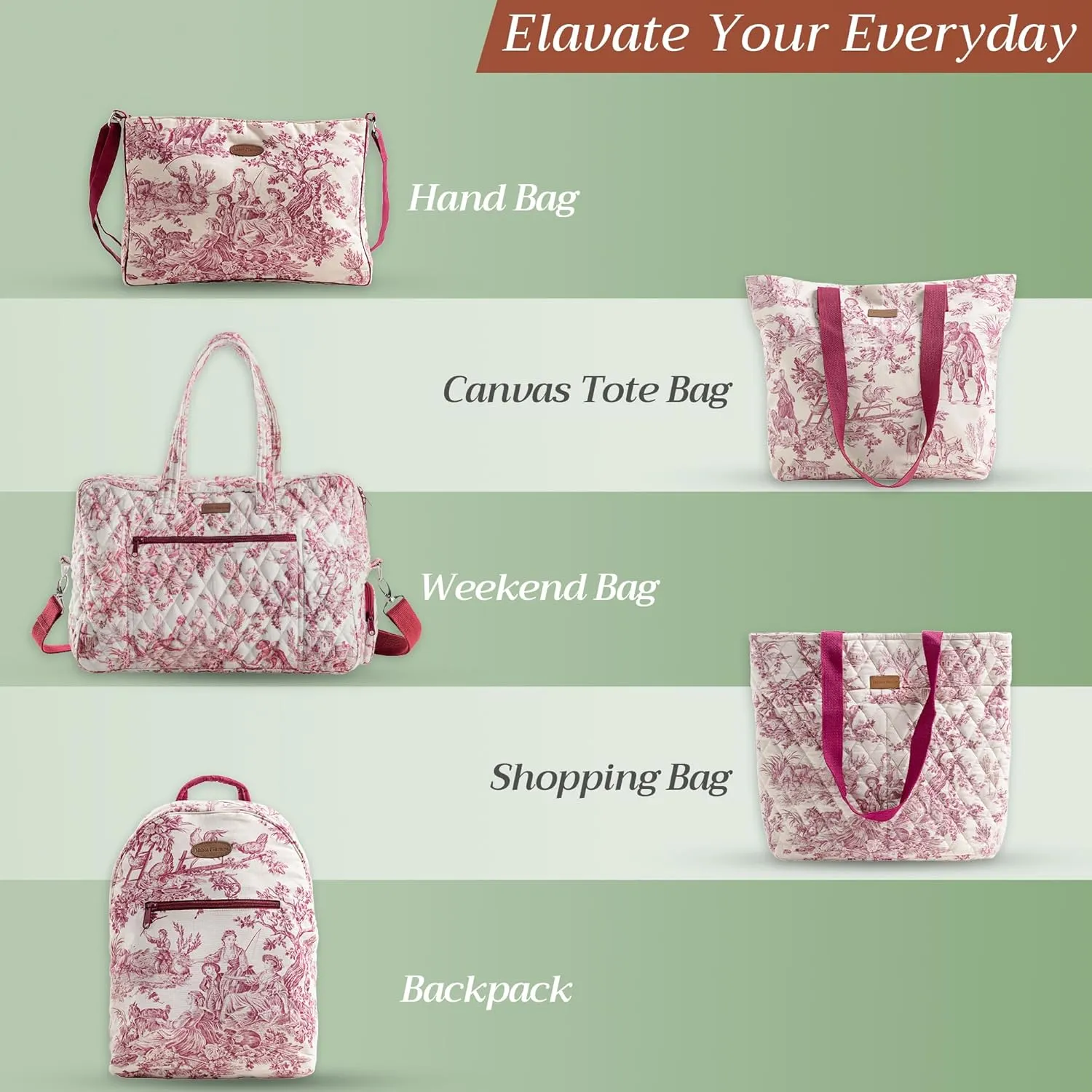 Maison d' Hermine Cross Body Bags for Women Cotton Canvas Shoulder Bag for Shopping Travel Everyday Use Tote purse Sling Bag