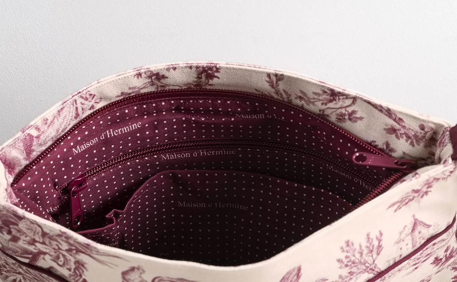 Maison d' Hermine Cross Body Bags for Women Cotton Canvas Shoulder Bag for Shopping Travel Everyday Use Tote purse Sling Bag