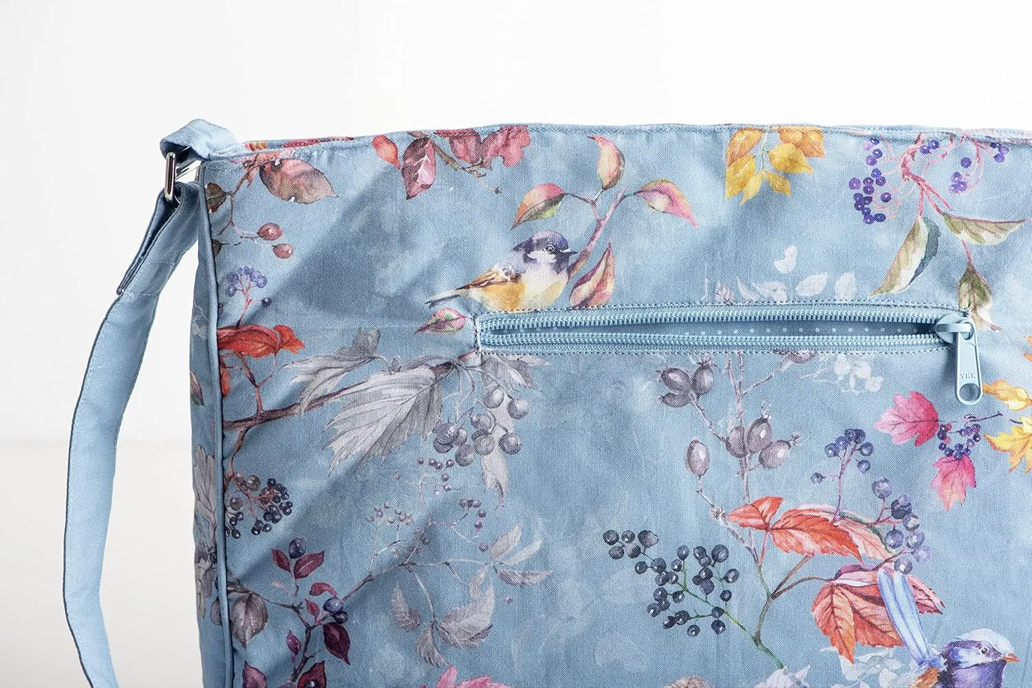 Maison d' Hermine Hand Bag Cotton Adjustable Shoulder Strap Cross Body Bag Tote purse with Zippered & Slip Pockets