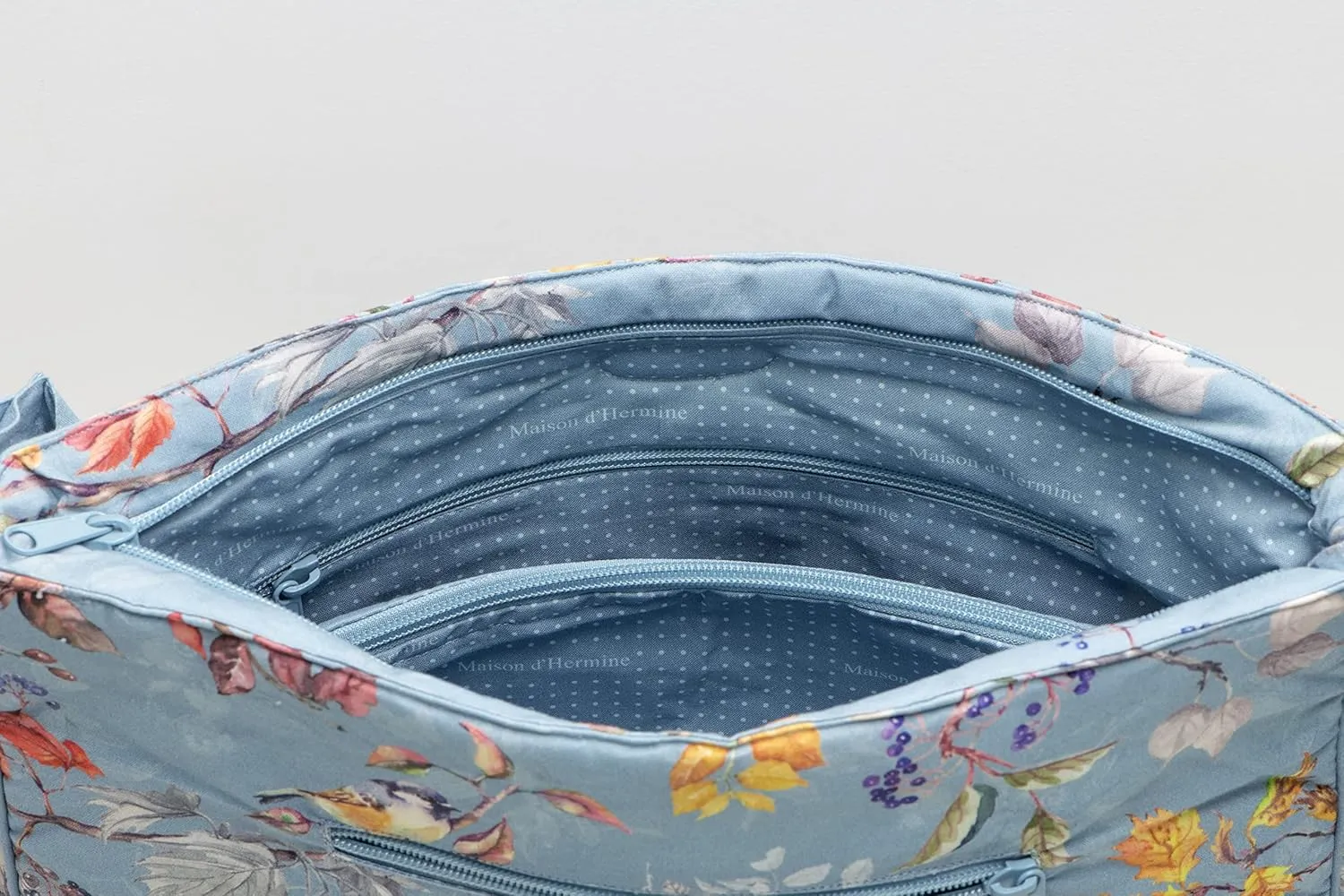Maison d' Hermine Hand Bag Cotton Adjustable Shoulder Strap Cross Body Bag Tote purse with Zippered & Slip Pockets