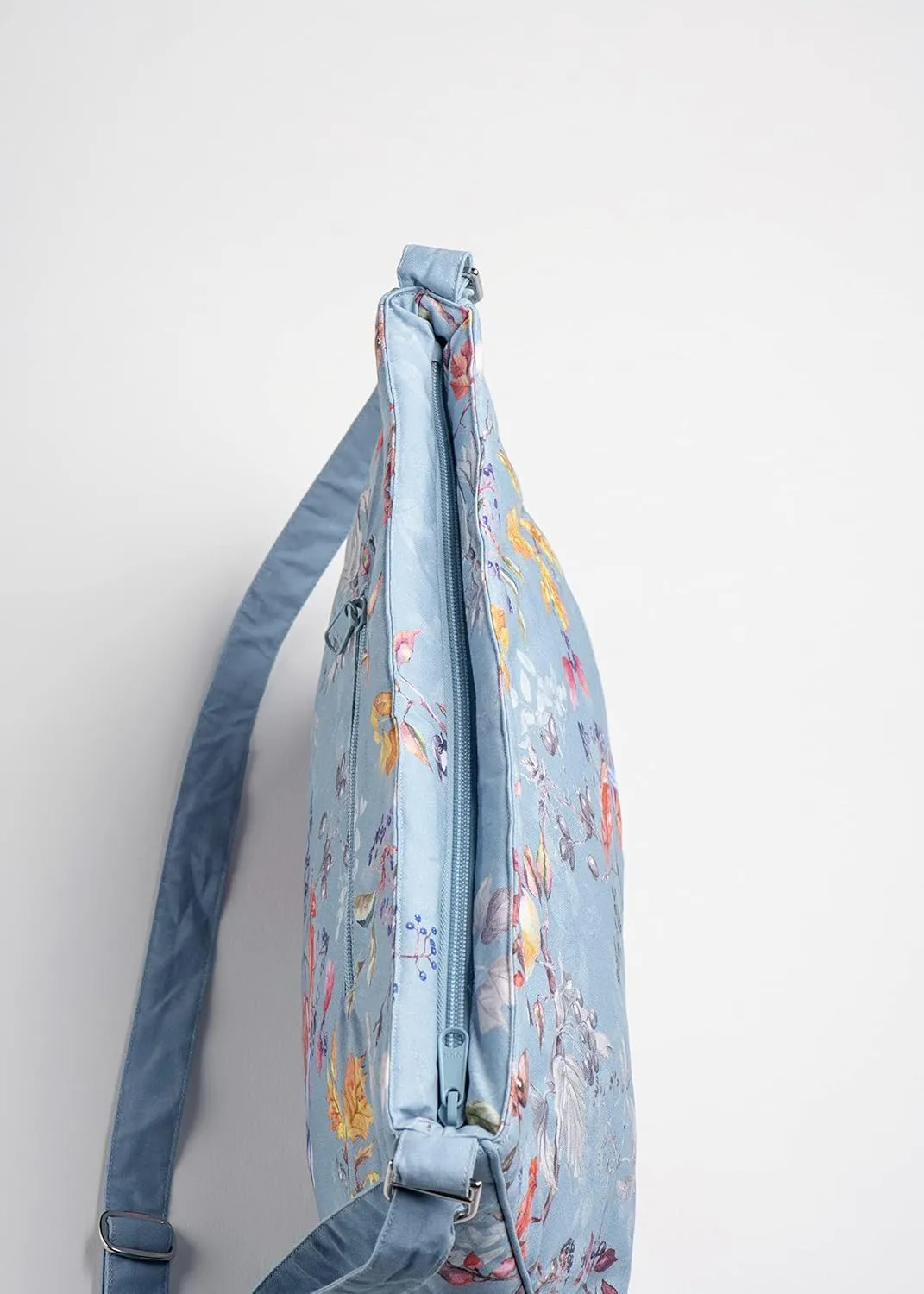 Maison d' Hermine Hand Bag Cotton Adjustable Shoulder Strap Cross Body Bag Tote purse with Zippered & Slip Pockets