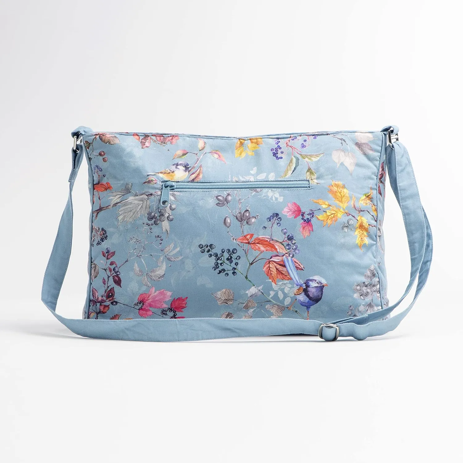 Maison d' Hermine Hand Bag Cotton Adjustable Shoulder Strap Cross Body Bag Tote purse with Zippered & Slip Pockets