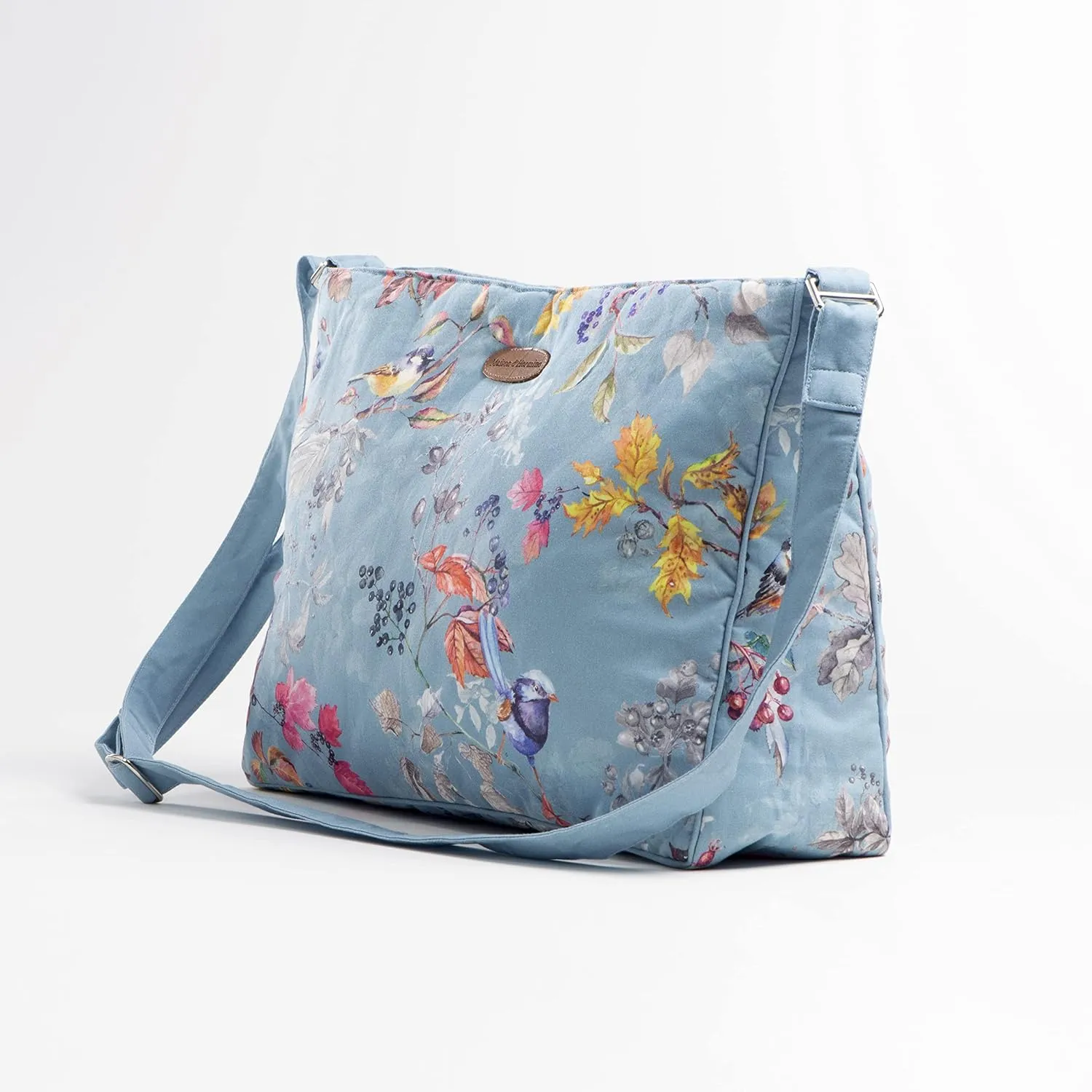 Maison d' Hermine Hand Bag Cotton Adjustable Shoulder Strap Cross Body Bag Tote purse with Zippered & Slip Pockets