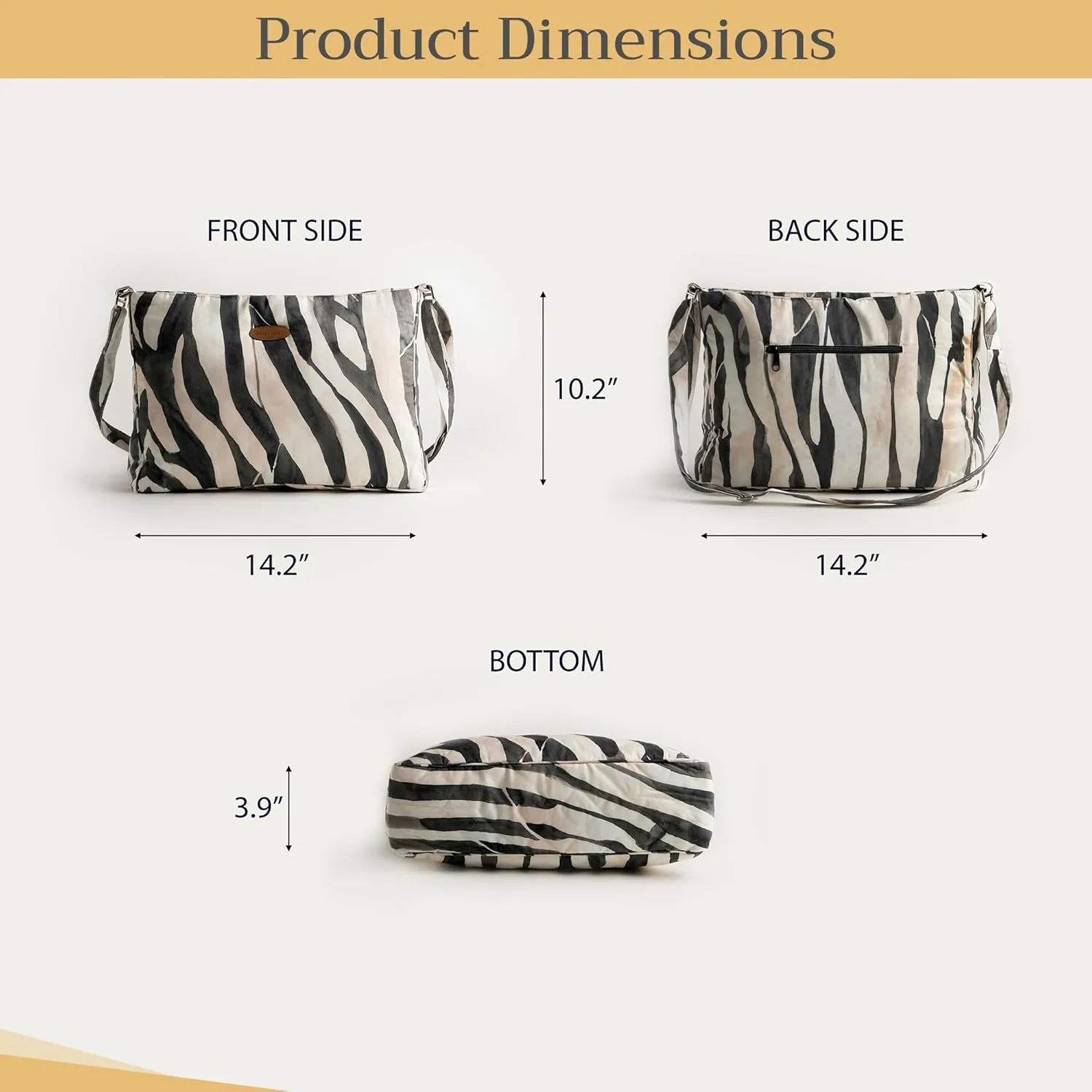 Maison d' Hermine Hand Bags for Women Cotton Shoulder Bag for Shopping Travel Everyday Use Cross Body Tote purse Sling Bag