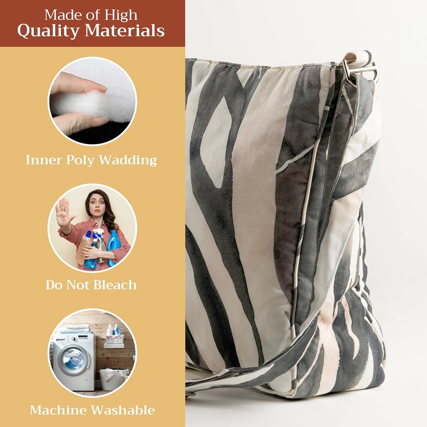 Maison d' Hermine Hand Bags for Women Cotton Shoulder Bag for Shopping Travel Everyday Use Cross Body Tote purse Sling Bag