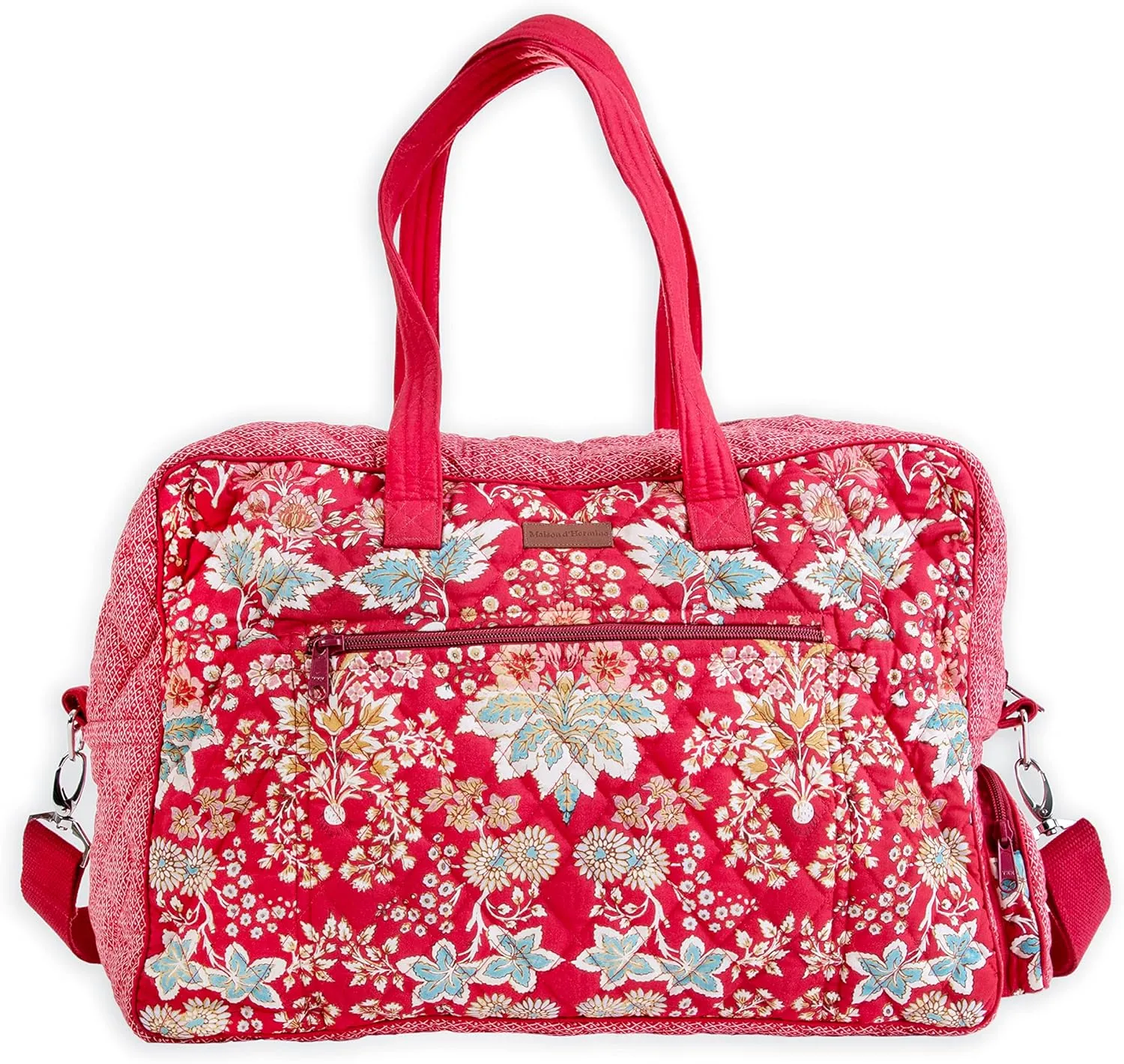 Maison d' Hermine Weekender Bags for Women Cotton Quilted Duffel Overnight Luggage Weekend Bag for Men Gym Sports Gifts Travel Business Travellers Family Trip