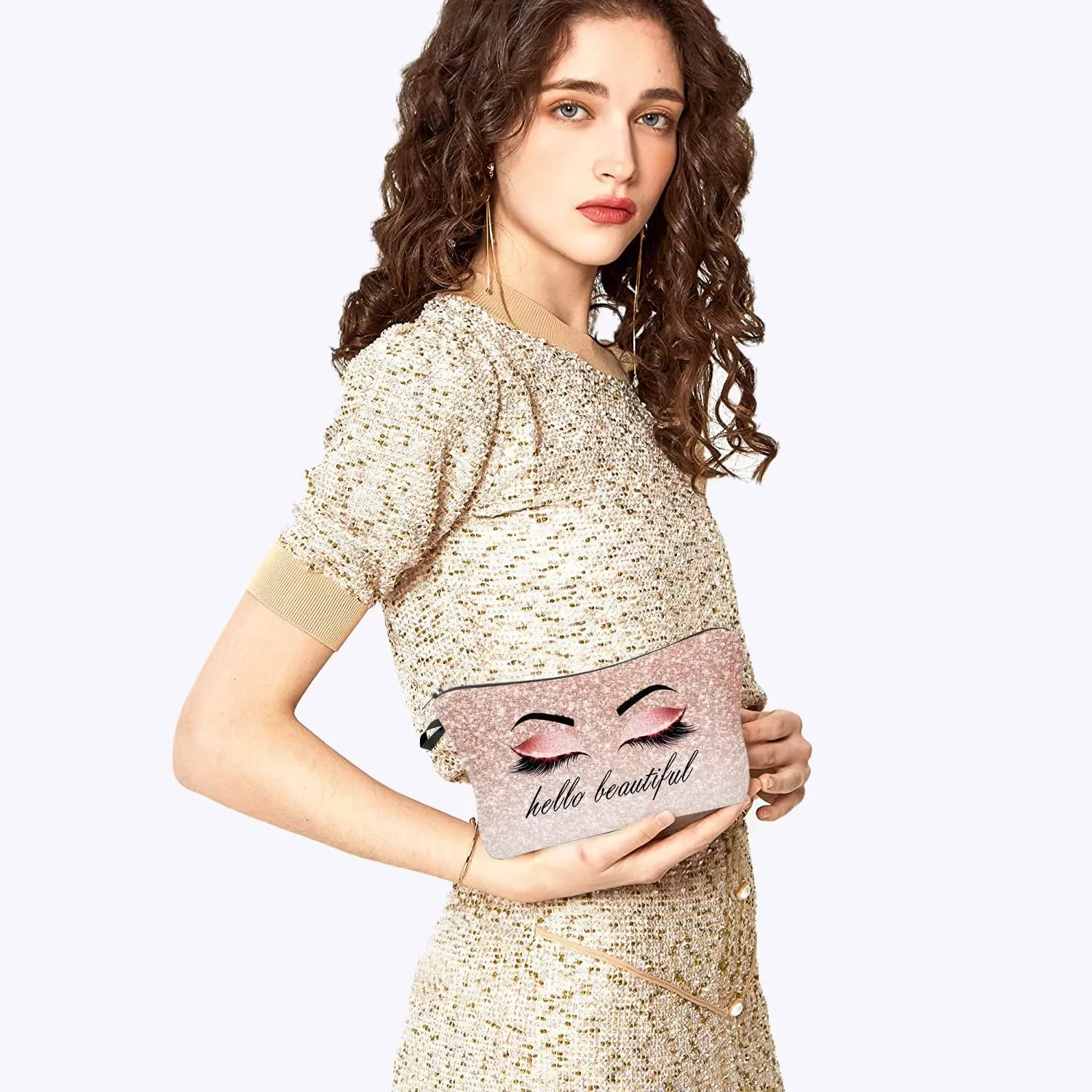 Makeup Bag for Purse Cosmetic Bags for Women Inspirational Gift for Womens Small Funny Cosmetics Pouch Bohu Travel Bag Cases for Toiletries Accessories Organizer (54632-23018)