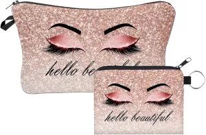 Makeup Bag for Purse Cosmetic Bags for Women Inspirational Gift for Womens Small Funny Cosmetics Pouch Bohu Travel Bag Cases for Toiletries Accessories Organizer (54632-23018)