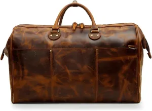 Male Leather Travel Baotou Layer Cowhide Large Capacity Handbag Nuzhen Leather Duffel Bag