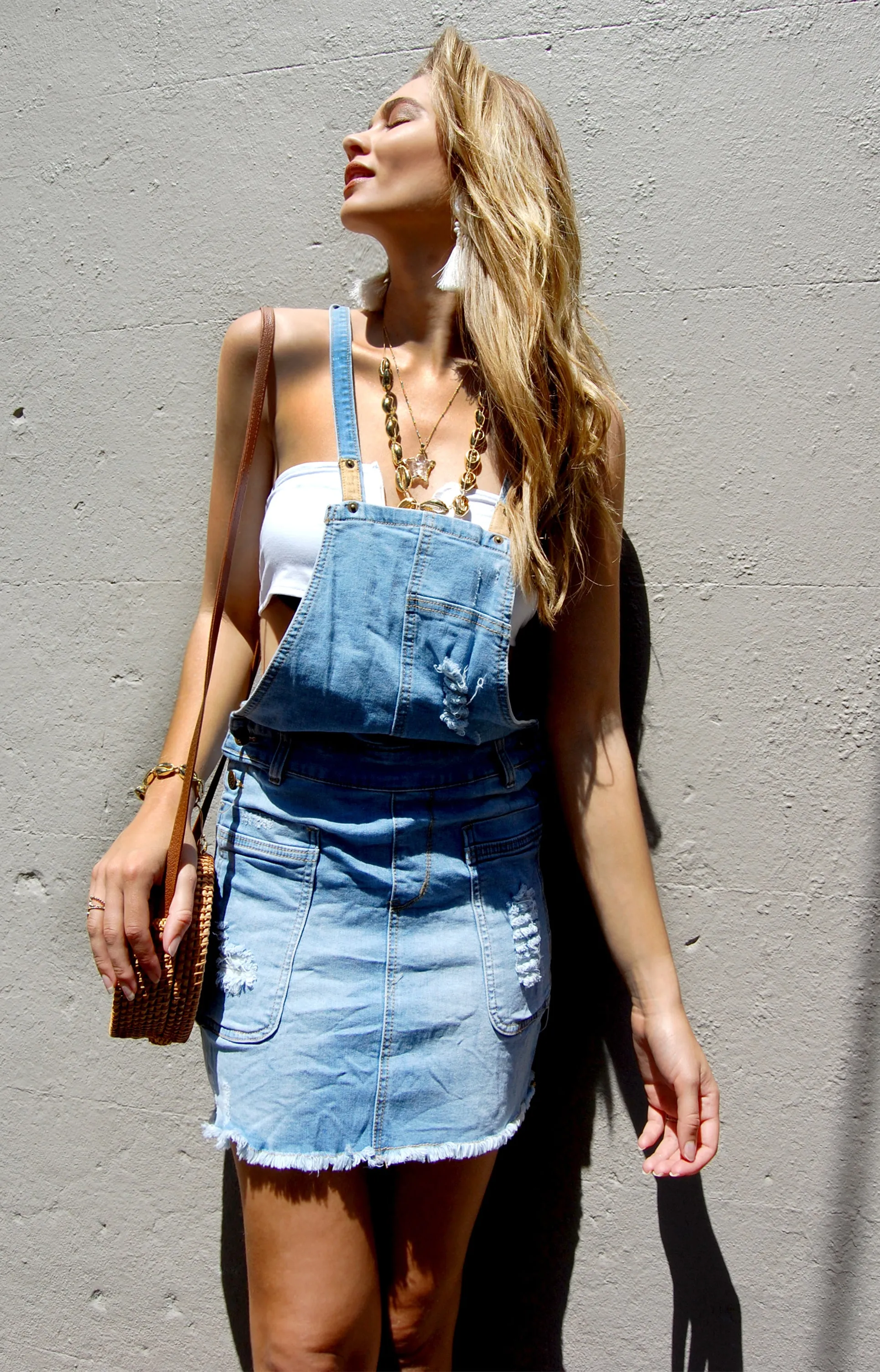 Marlie Skirt Denim Pinafore