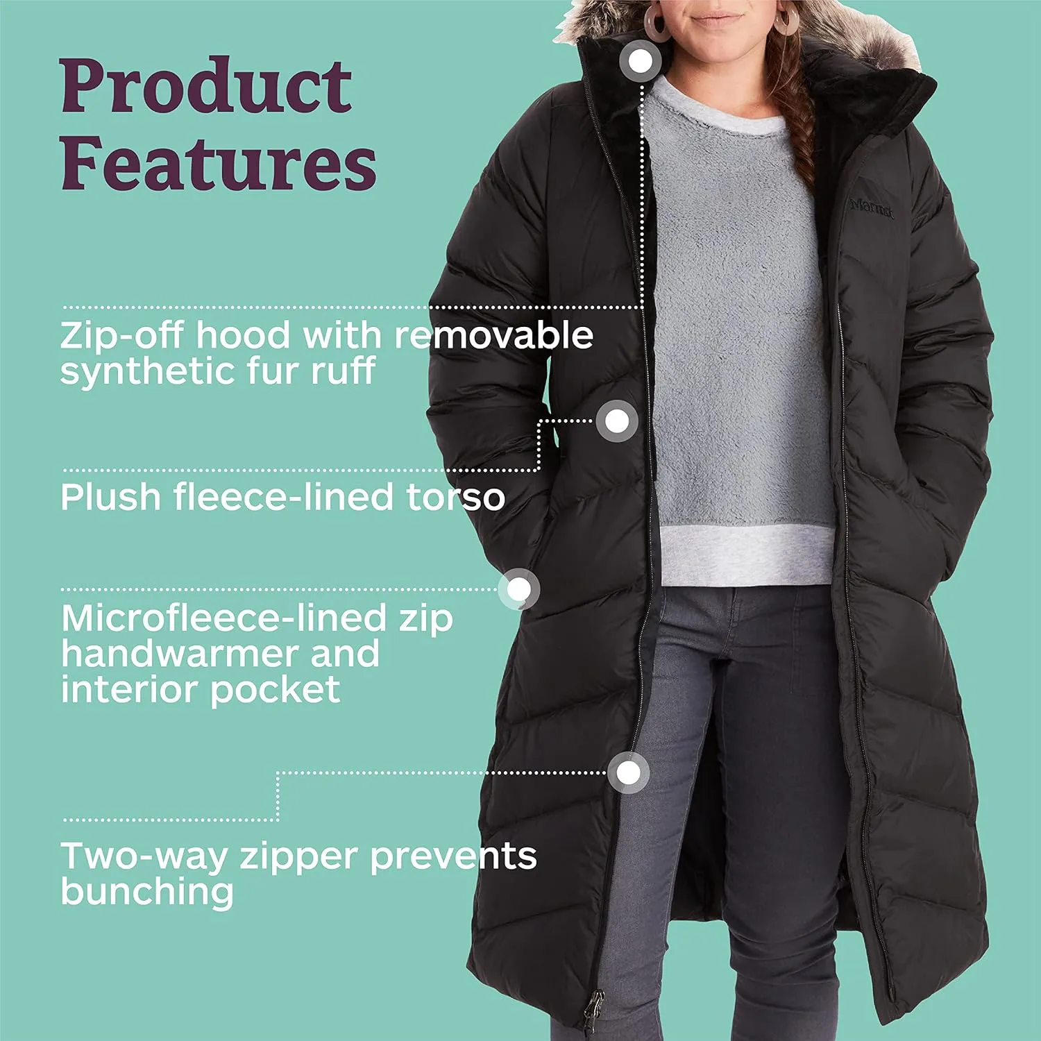 MARMOT Women's Montreaux Full-Length Down Puffer Coat