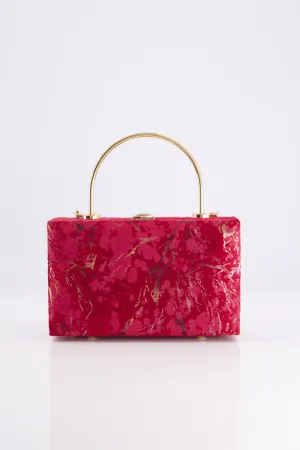 Maroon & Gold Clutch