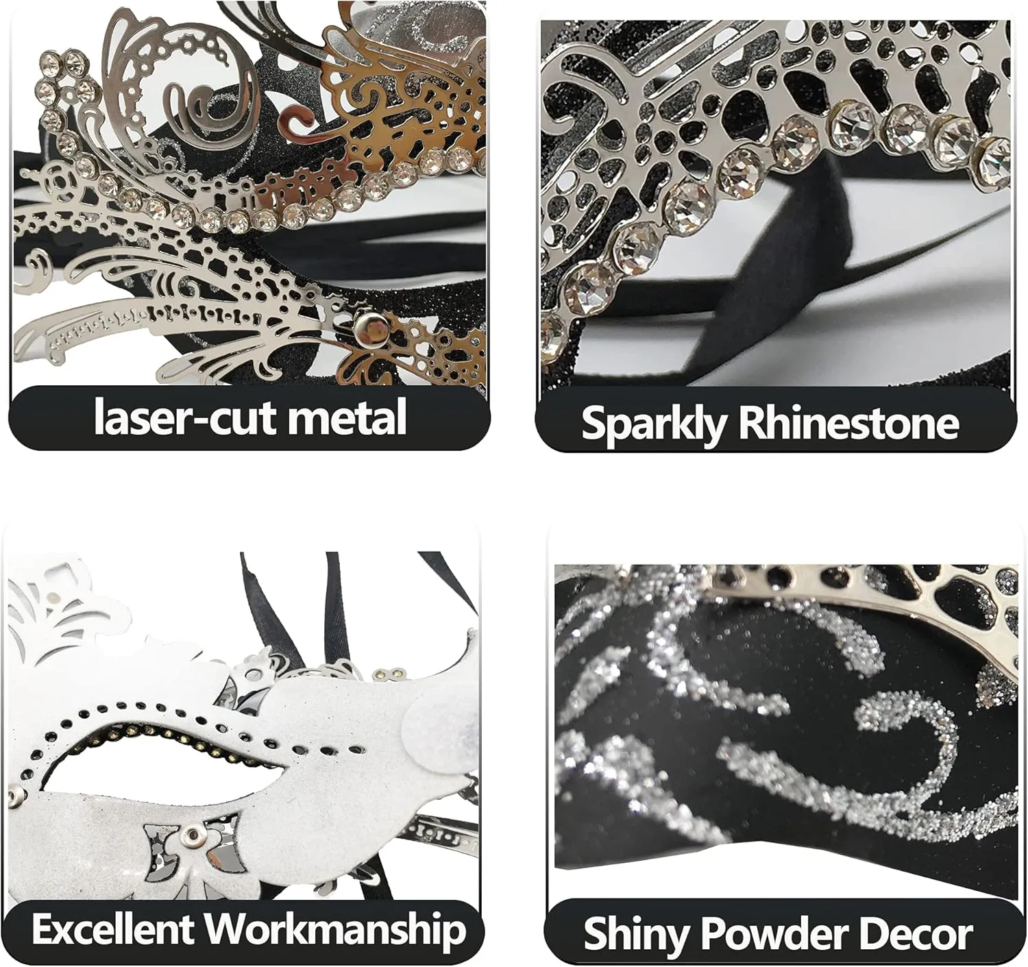 Masquerade Mask for Women/Men, Fancy Party Face Mask Venetian Mask for Prom Ball Halloween Mardi Gras