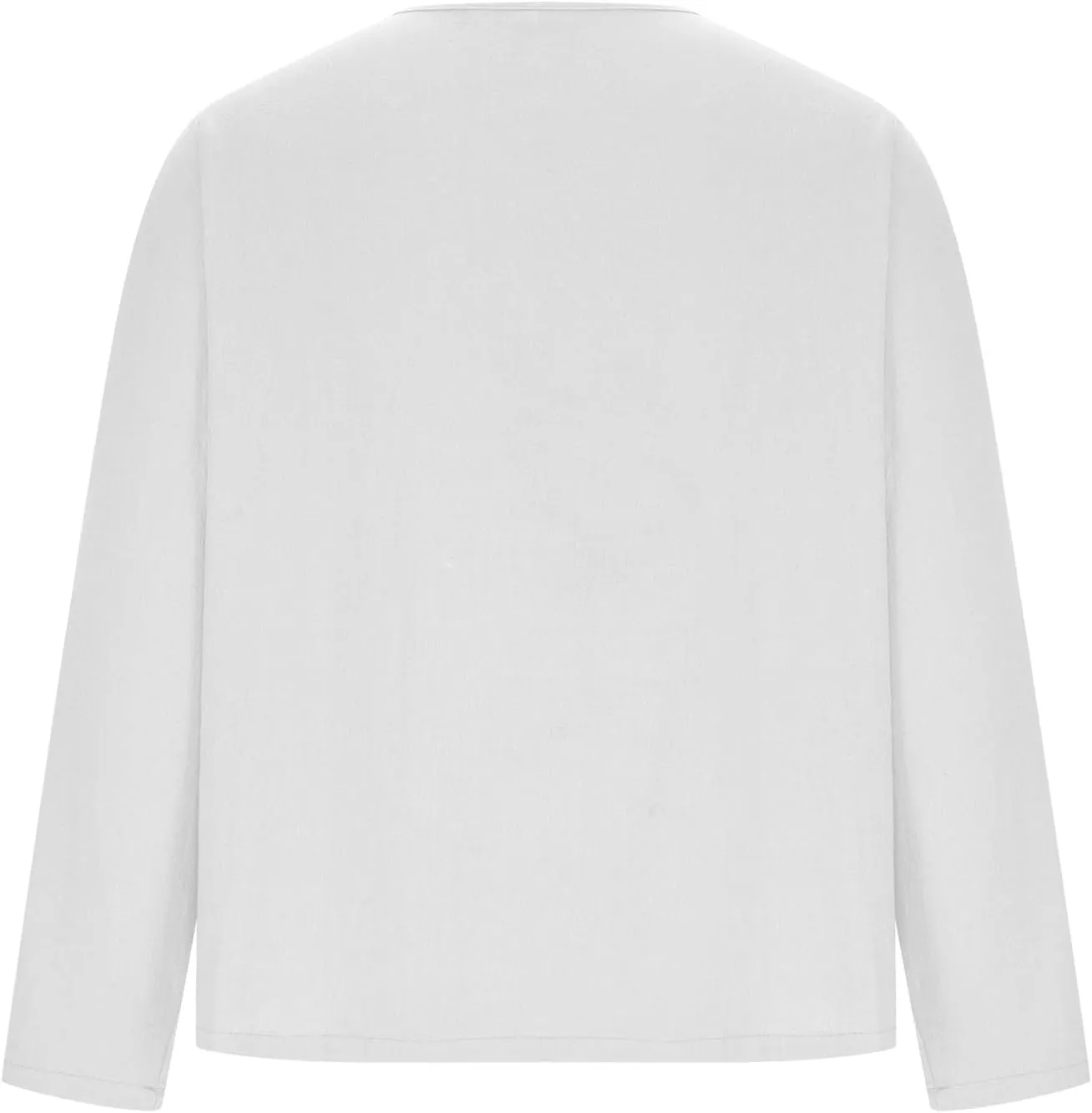 Men Linen Shirts Long Sleeve V Neck Cotton Comfy Spring Tees Shirt Solid Color Loose Fashion Sport 2025 Blouses Tops
