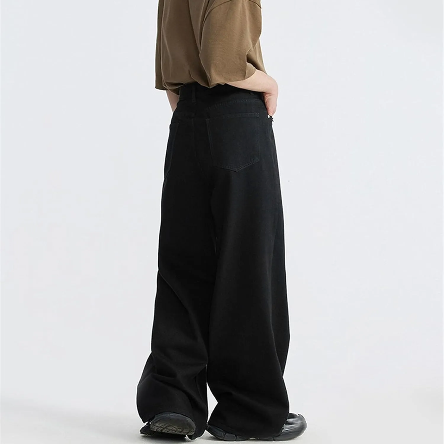 Men's Baggy Jeans Hip Hop Skater Jeans Vintage Dance Skateboard Pants Loose Fit Denim Jeans