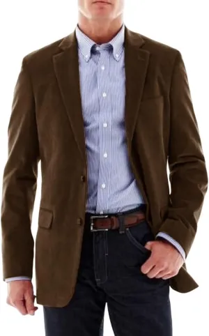 Men's Classic Casual Faux Leather Jacket Solid Color Simple Single Breasted Suede Blazer Formal Evening