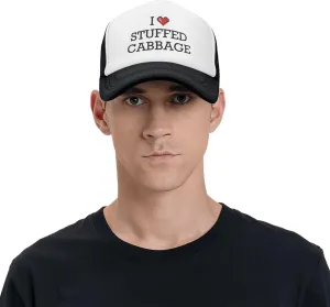 Mens Dad Hats I Love Stuffed Cabbage Trucker Hats Funny Cap