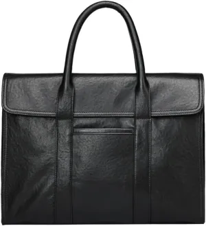 Men's Handbag Leather Business Briefcase Large Capacity Computer Bag Cowhide Office Bag Men
